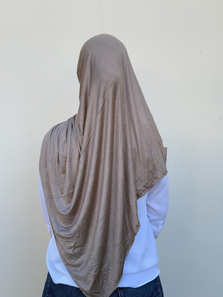 Luxury Jersey Hijab - Steel Gray