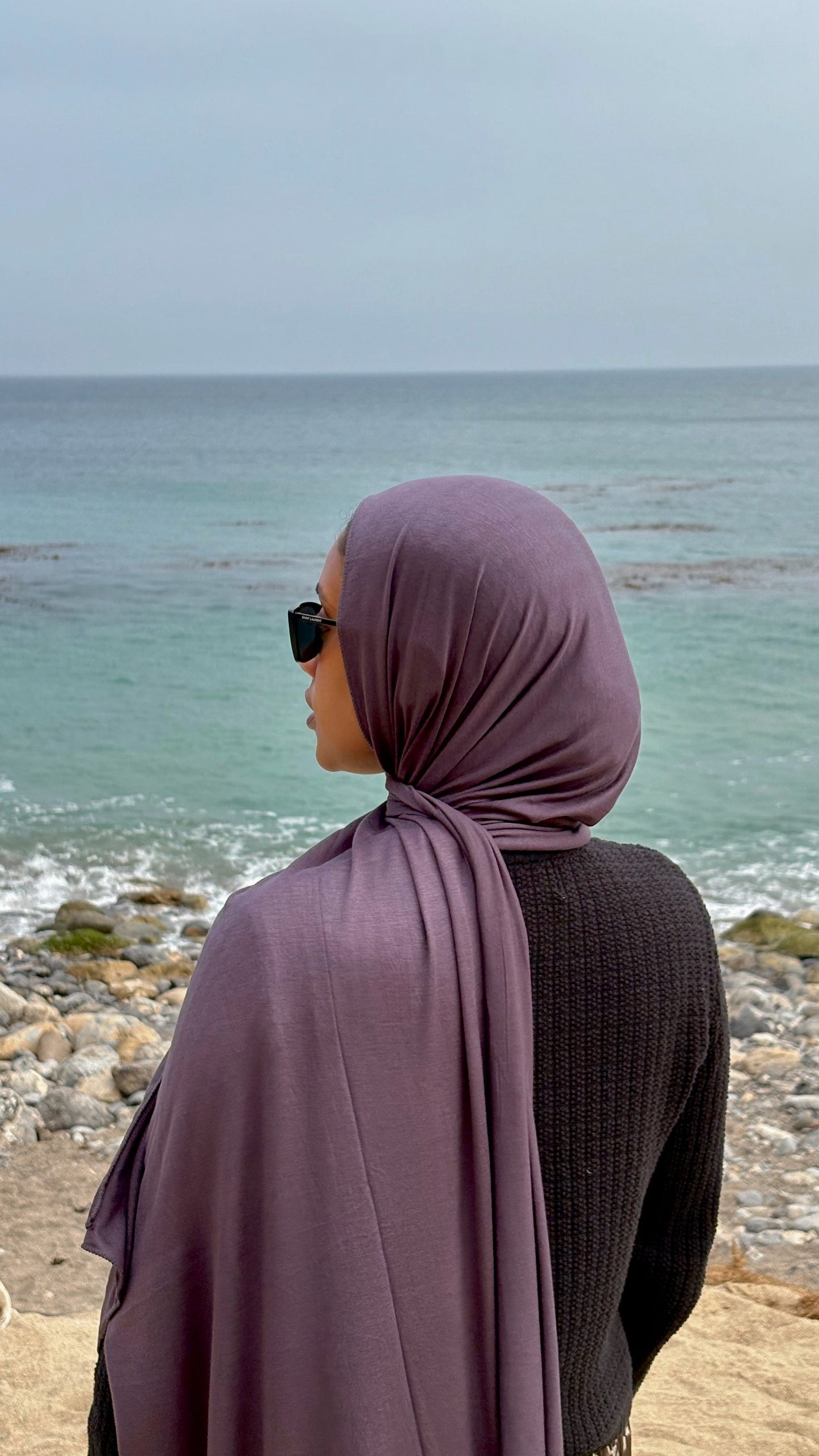 Luxury Jersey Hijab - Antique Berry