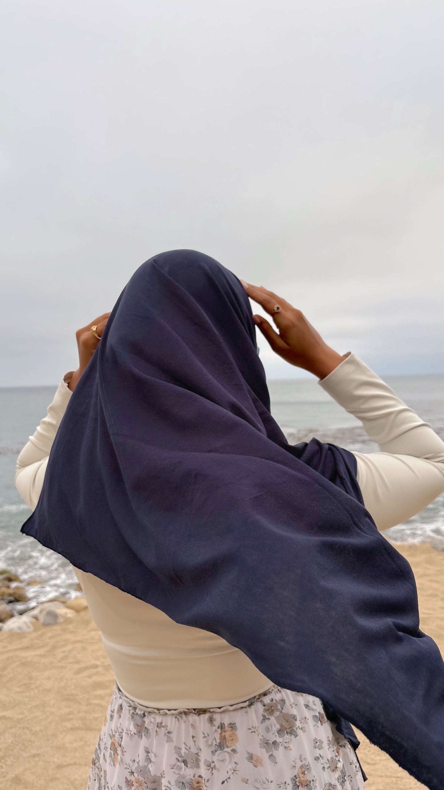 Luxury Jersey Hijab - Twilight Navy