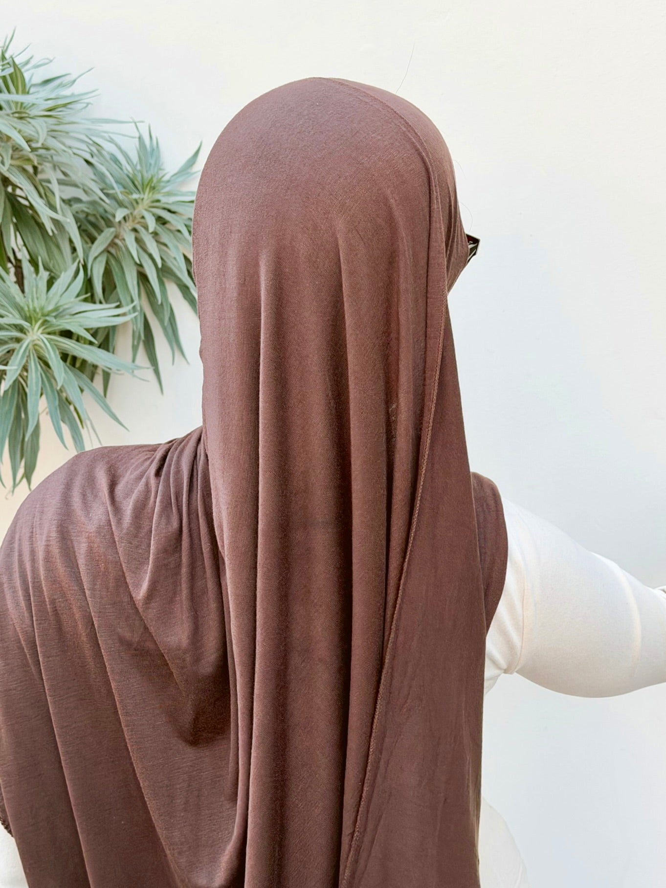 Luxury Jersey Hijab - Espresso Brown