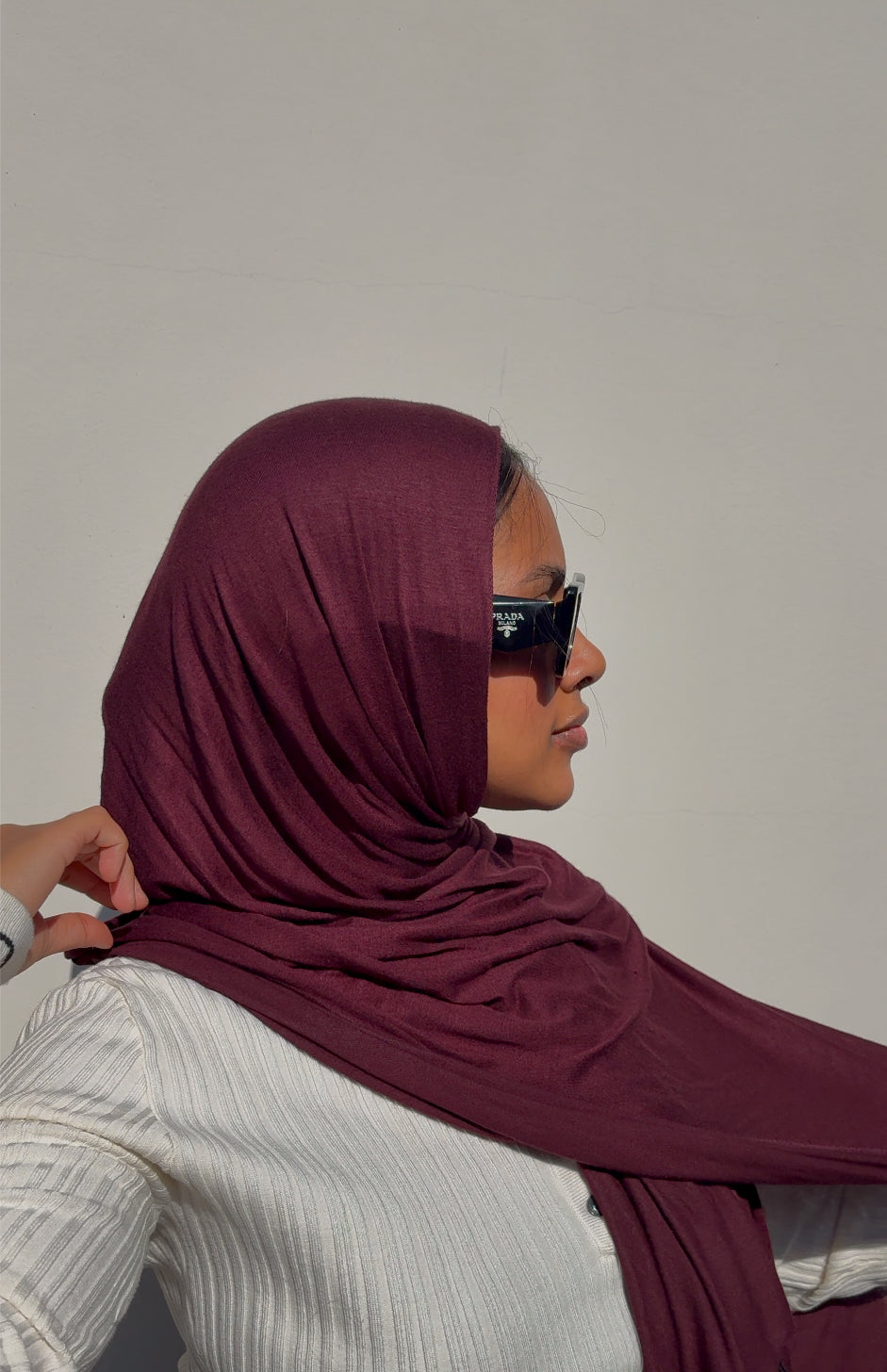 Luxury Jersey Hijab - Pretty Plum