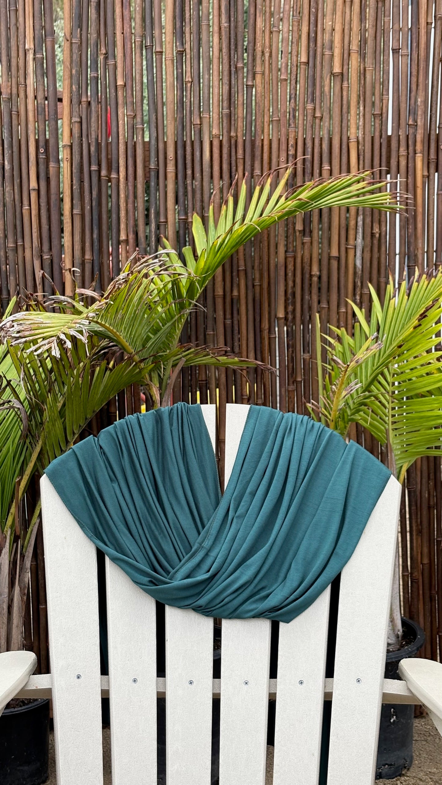 Luxury Jersey Hijab - Emerald Tide