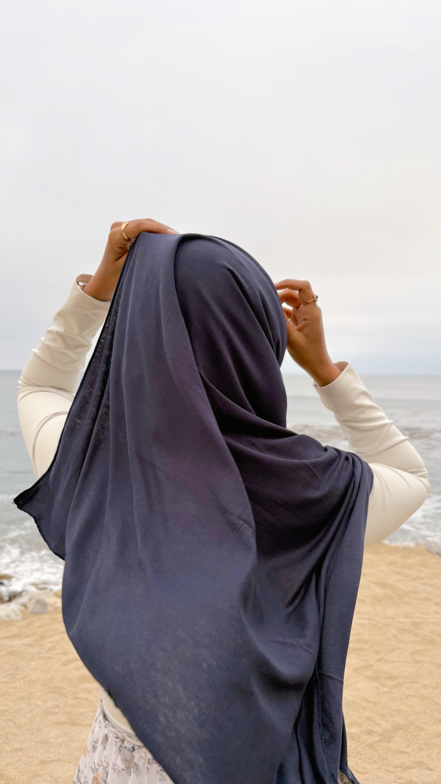 Luxury Jersey Hijab - Twilight Navy