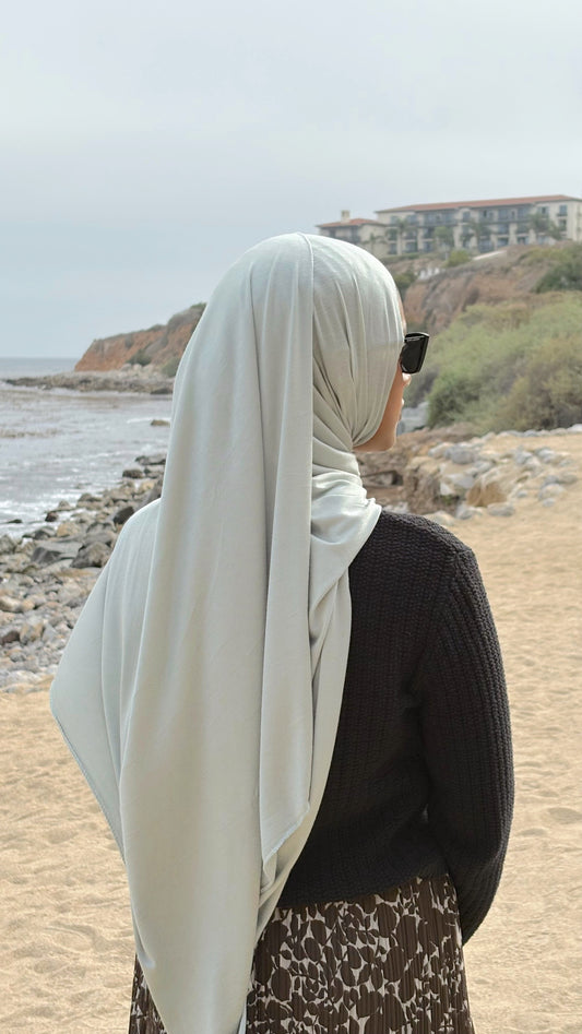 Luxury Jersey Hijab - Mint Veil