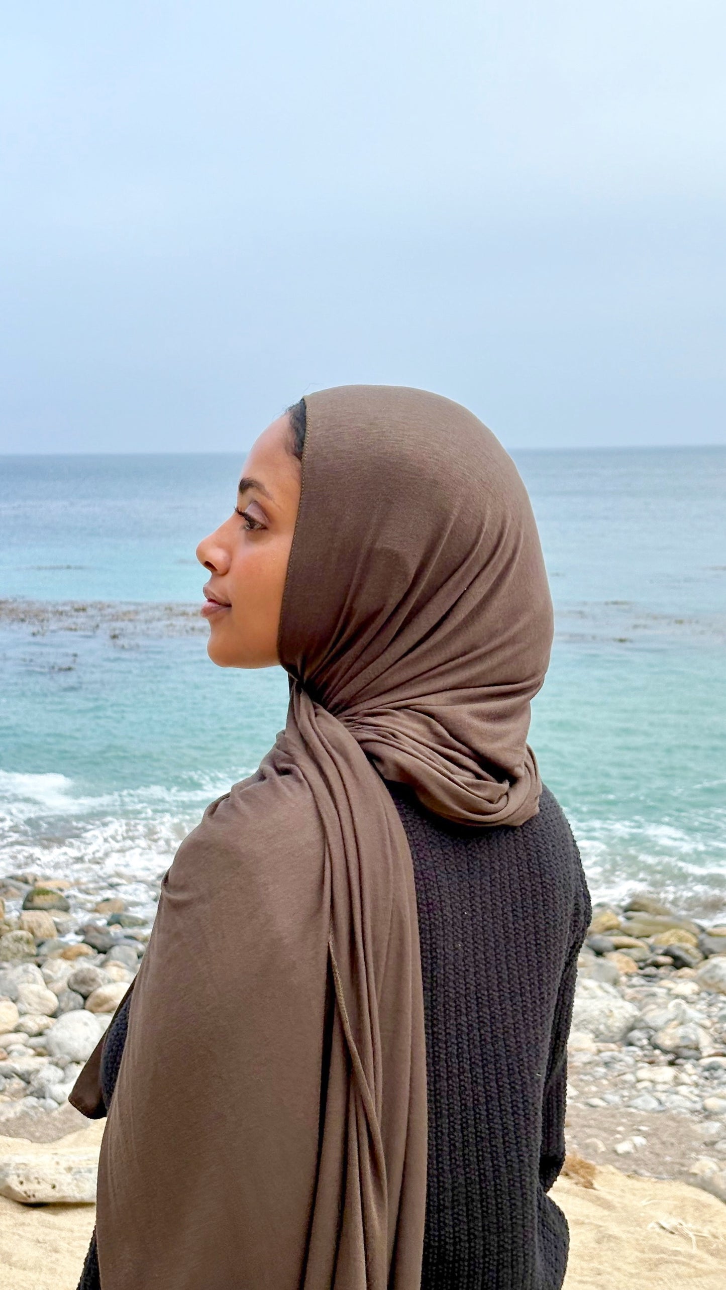Luxury Jersey Hijab - Mountain Green