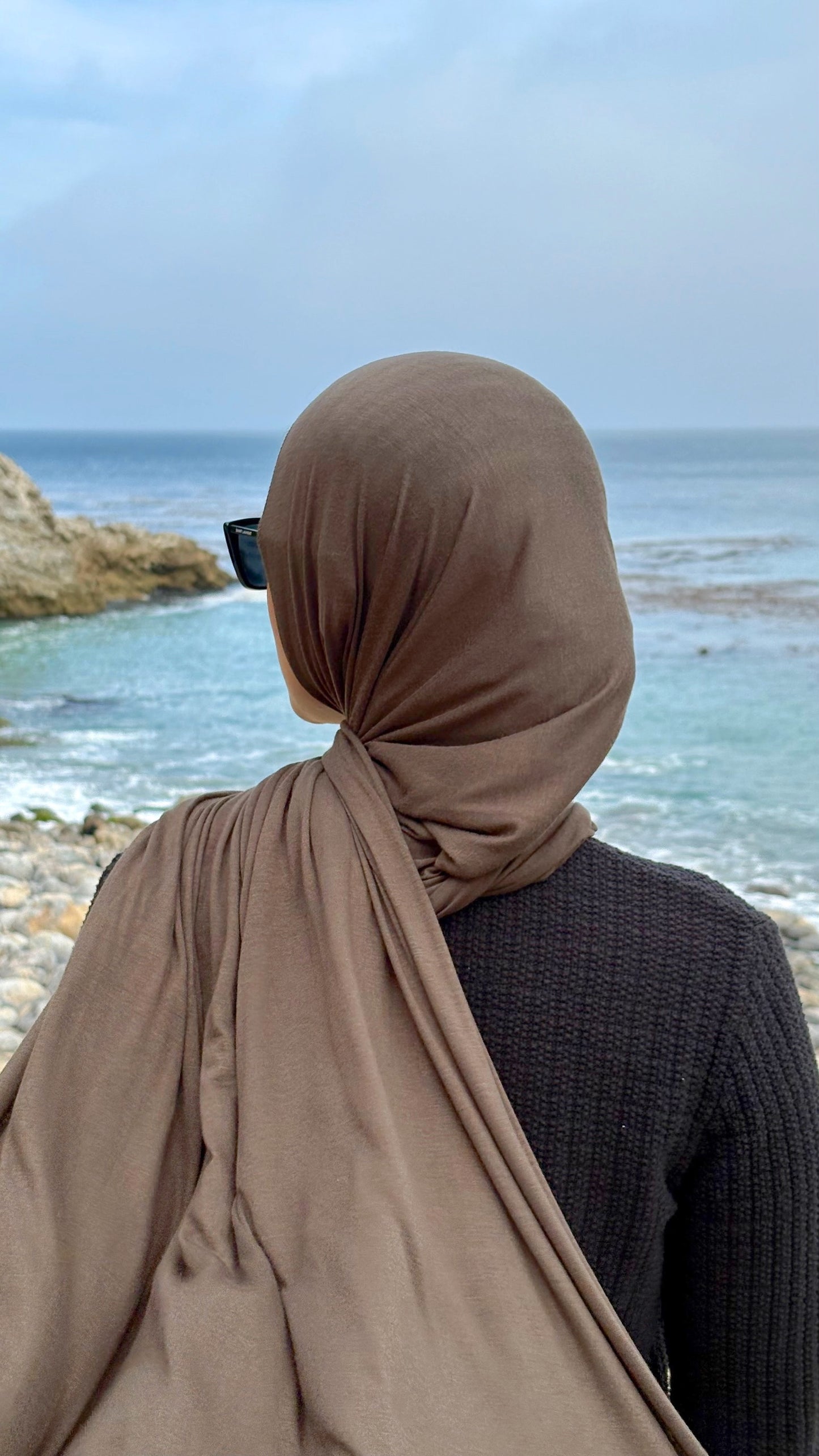 Luxury Jersey Hijab - Mountain Green