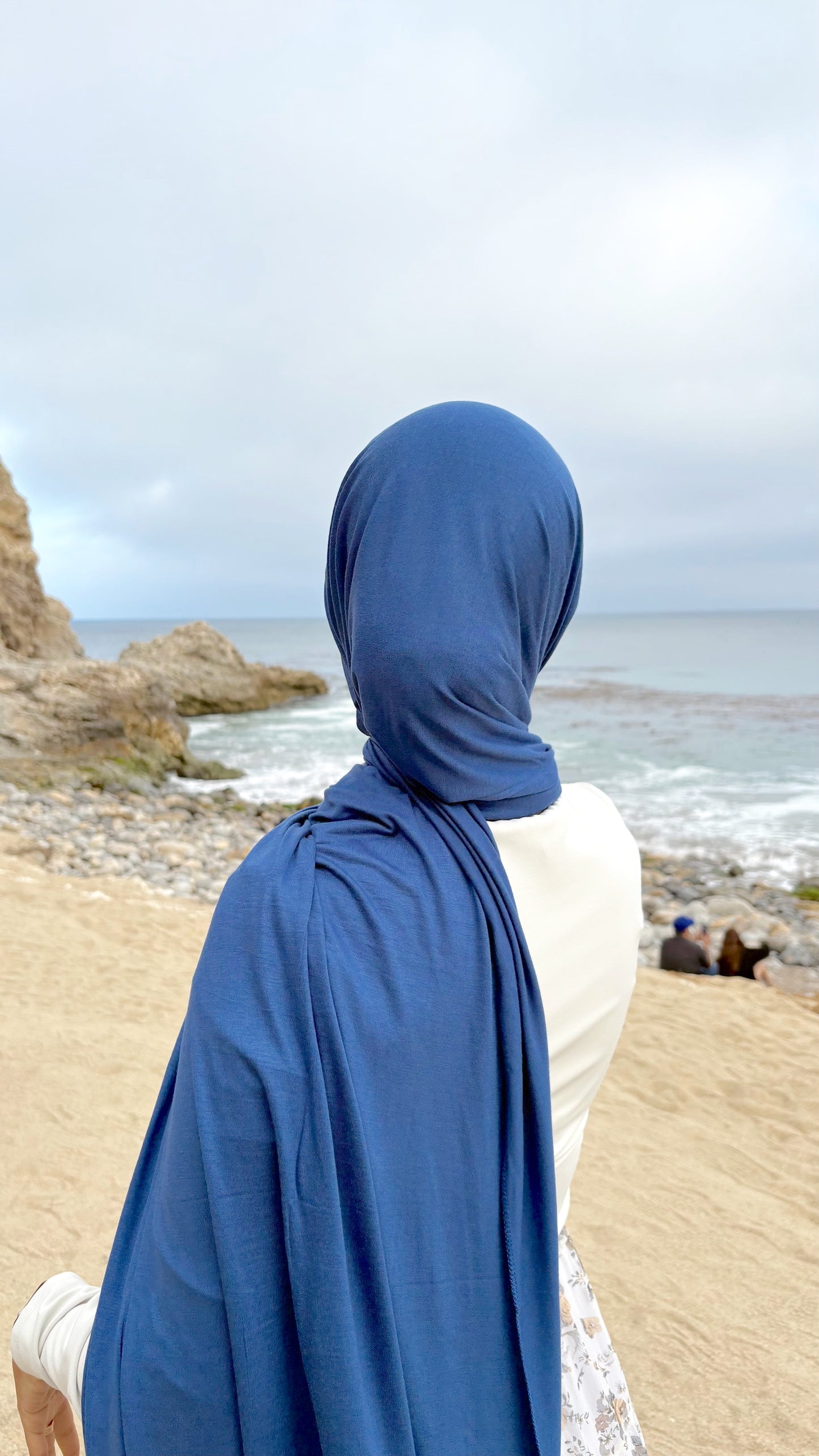Luxury Jersey Hijab - Zuma Blue
