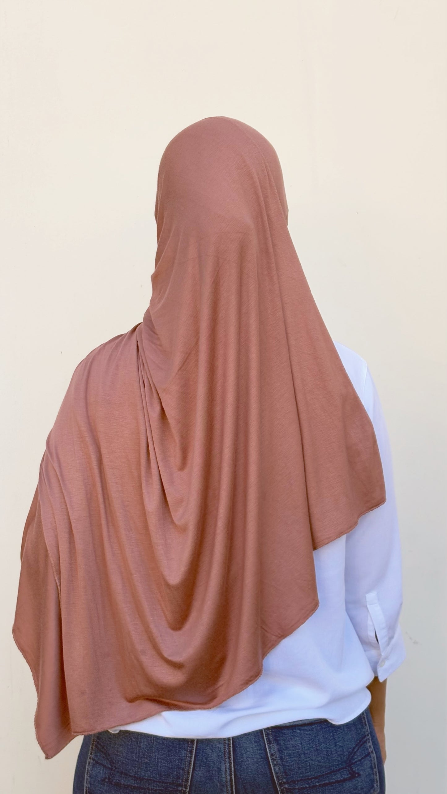 Luxury Jersey Hijab - Dusty Rose